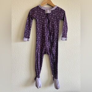 Burt’s Bees Butterfly Footie Sleeper Lilac 18m